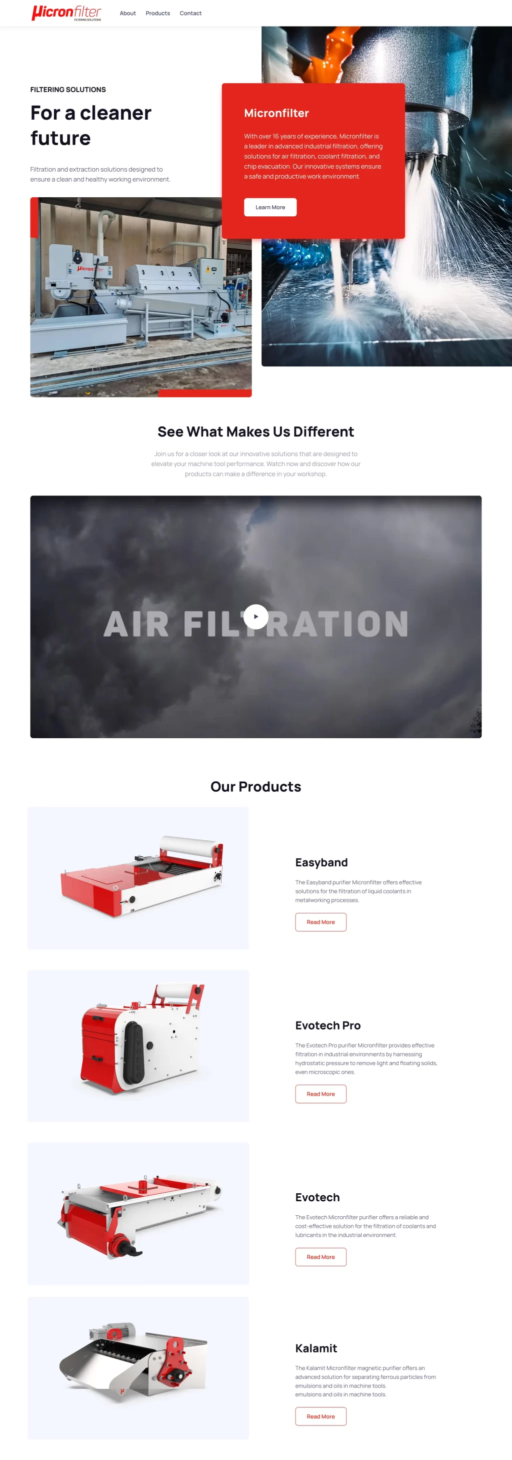 Micronfilter websit